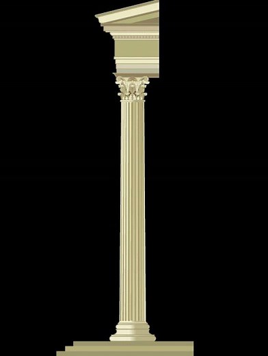 Ordre corinthien, colonne