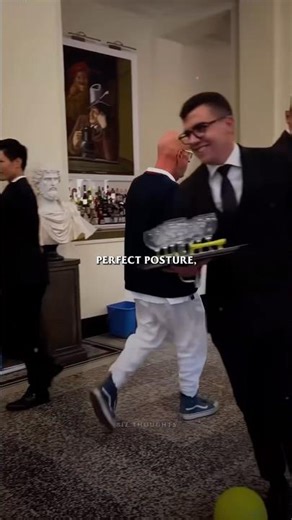 This is a training exercise at the International Butler Academy. #bizthoughts #wisdom #motivation