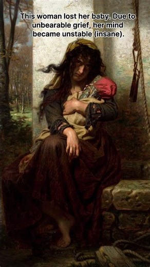 The Lunatic of Étretat – Hugues Merle (1871) #art #history #painting