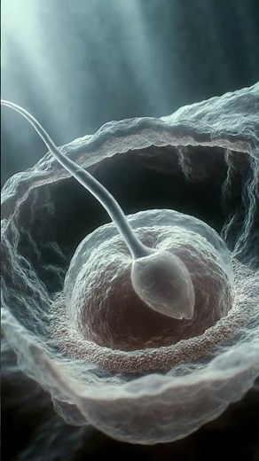 🧬 The Moment Life Begins: Sperm Meets Egg & Forms a Zygote#3danimation #facts #educational #fypシ#usa