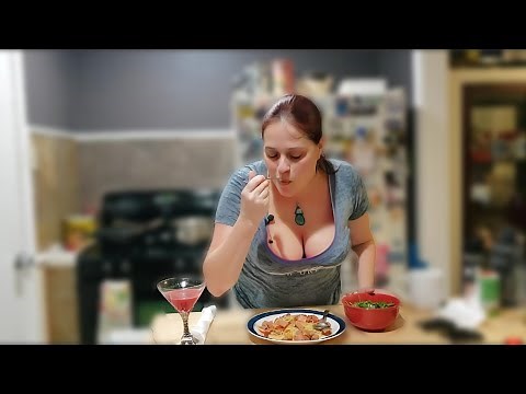 A simple balanced meal with cleavage! (Peppers, Sausage & Cleavage: The Chaos That Made Me Famous)