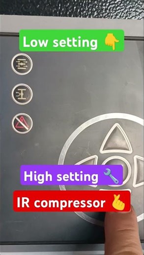 ir compressor//high and low pressor setting #compessor #electrical #high #low