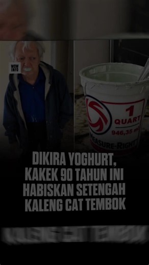 Kakek 90 Tahun Minum Setengah Kaleng Cat Salah Kiranya Yoghurt