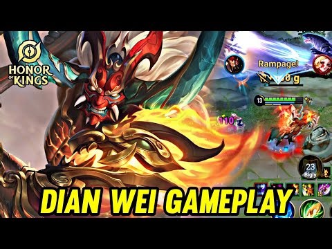 HOK : DIAN WEI GAMEPLAY | BUILD COUNTER WUKONG - HONOR OF KINGS