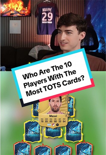 Top 10 Players with Most TOTS Cards in FIFA History