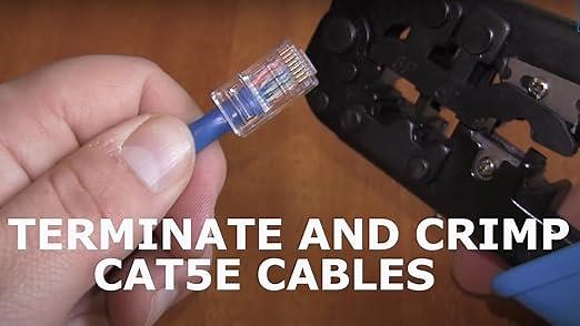 How to Crimp and Terminate Cat5e Connector?