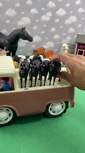 Horses Entering Trailer with Farm Animals: Fun Playmobil Scene
