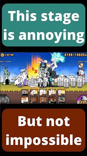 Before BEATING Crazed Moneko, you have to beat this stage in The Battle Cats.
