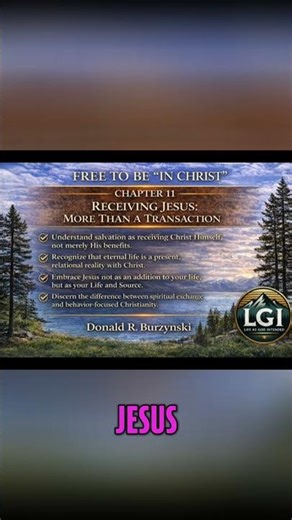 Christian Life: Receiving Jesus' Life, Not Adding Him #shorts