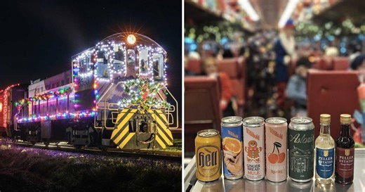 This holiday train in Ontario serves up festive vibes and even beer