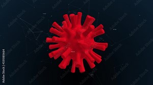 Virus pandemic or epidemic diffusion in the global world community. Concept of virus circulation and contagion. Contagious spread of viral disease. 4k 3d background.