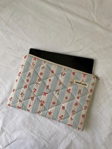 Vintage Striped Tablet Cover, Quilted iPad Case for 11–12 Inch, Padded Fabric Sleeve - Etsy