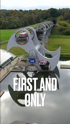 The World’s First & Only Rotating Boat Lift! #shorts #canal #falkirkwheel