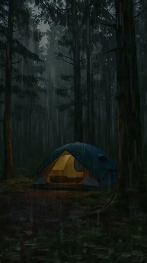 Heavy Rain In A Tent In The Middle Of The Forest #rainoundforsleep #rainforrest #relax #camping