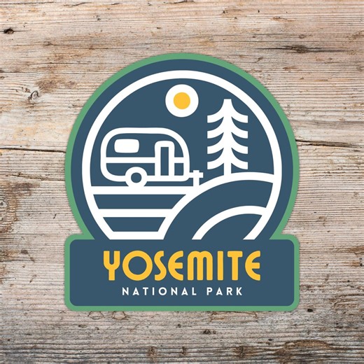 Yosemite National Park - Trailer Sticker, Decal - Etsy