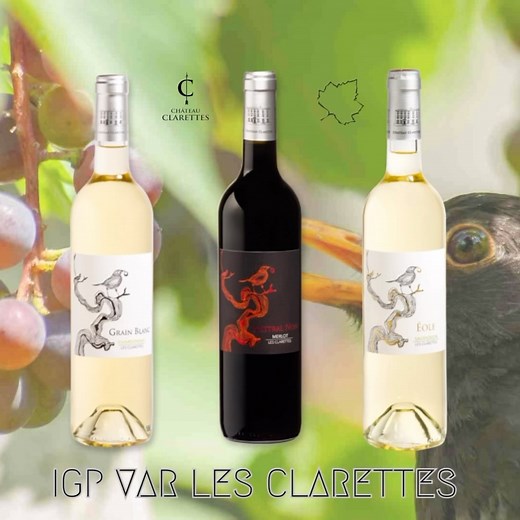 Les IGP du Château Clarettes, 100% Chardonnay:Grain Blanc, Merlot:Mistral Noir ou Sauvignon:Eole. #agencealias #06 #monaco #chateauclarettes #igp #chardonnay #merlot #sauvignon #vinrouge #vinrose #vinblanc #lesclarettes #caviste #restaurateur #professionnelduvin #degustation #partenariat #winetasting #agricultureraisonnee #cotesdeprovence L’abus d’alcool est dangereux pour la santé, à consommer avec modération. | Agence Alias | Facebook