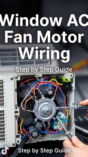 Window AC Fan Motor Wiring Step by Step 🔧 | Complete AC Technician Guide