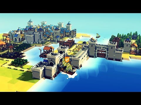Viking Invasion vs Castle Sea Gates. Who Wins? - Kingdoms and Castles AI Update Gameplay