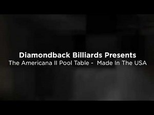 Americana II Pool Table Olhausen Call 480-792-1115