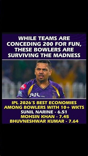 Sunil Narine vs The World! 🌎 6.51 Economy in IPL 2026? 🤯