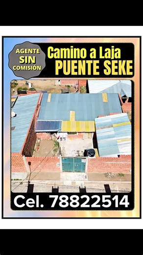 Casa en venta en Puente Seke camino a Laja — Cel. 788 22.514
