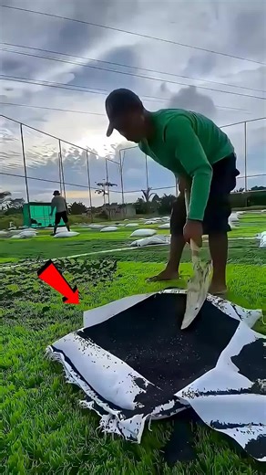 The Secret Behind Football Grounds: Why This Black Dust Matters! ⚽️🏟️ . If this black stuff is not put in the football ground, the players will take falls and get badly injured. Actually, this black stuff is nothing else but small pieces of rubber called rubber crumb. These are usually made from old tires and are used in football grounds that have artificial grass. This is because rubber crumb makes the ground soft and prevents feet from slipping. . #secret #behind #football #grounds #black