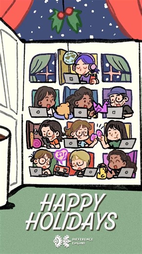 2025 has been a year of firsts for us and many of our creators! Trying out new things means not always being sure how they’ll turn out, so thank you for being a part of it all as we explore and experiment  We’ve got more in store for next year, and we hope you’ll stick around and find out together with us. Happy holidays from the DE team!  (P.S. Our office will be closed from 24th December 2025 and reopens on 5 January 2026) | Difference Engine | Facebook