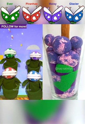 Satisfying Kinetic Sand ASMR with Colorful Puppets