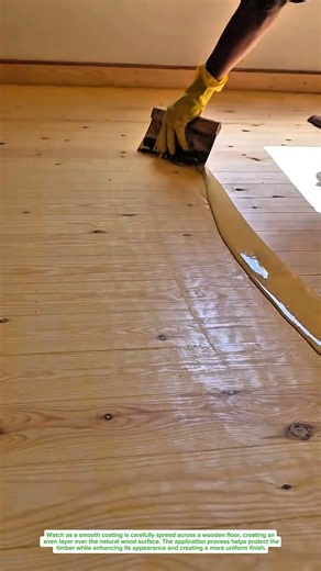 Transforming a Wooden Floor with a Smooth Protective Finish | Satisfying Woodworking