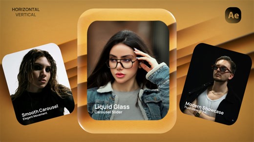 Liquid Glass Carousel Slider
