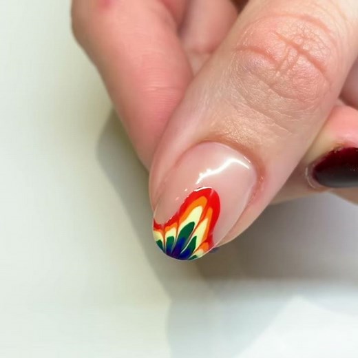 The most satisfying tie dye nail art tutorial