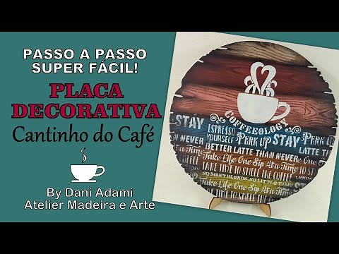 SUPER EASY STEP-BY-STEP: COFFEE CORNER DECORATIVE PLAQUE