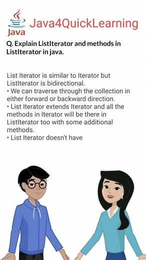 Explain ListIterator and methods in ListIterator || 30 Days 30 Questions (29) || Placement Series