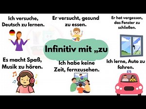 Infinitiv mit zu einfach erklärt | German Grammar A1–A2 with Examples