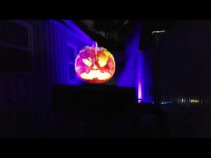 AtmosFX Halloween Decorations Projected On A Fog Machine #hologram #halloween #ghost