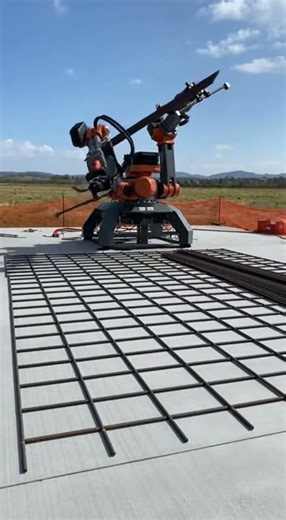 Robotic Rebar Masterpiece Builds in Seconds