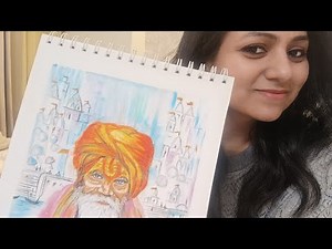 Realistic Sage Portrait | Full Oil Pastel Tutorial for Beginners