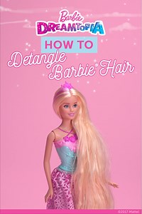 Ever wonder how to detangle a #Barbie doll’s hair? It’s easy! Watch as the Barbie Endless Hair Princess Doll goes from snarled to smooth in a few simple steps! And don’t forget to watch #BarbieDreamtopia now on YouTube. | Barbie