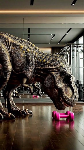 T-Rex in the gym| T- Rex meme #dinosaur #trexmemes #trexproblems