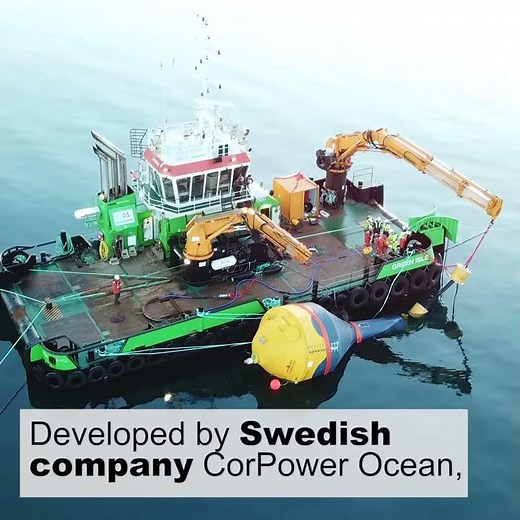 Powerful wave energy system tested in Scottish waters