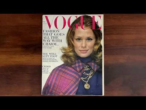 Vogue August 15, 1968 Lauren Hutton, Veruschka | ASMR Magazine Flip Through