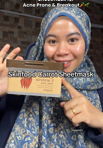 Skinfood Carrot Carotene Daily Mask for Acne Prone Skin