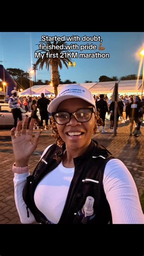 My first 21KM marathon went pretty well 🙌🏾🔥 I challenged myself, pushed through every kilometer, and proved that I am stronger than I thought. It wasn’t just about the finish line, but about discipline, consistency, and believing in myself even when it got tough. Every step reminded me that growth happens when we step out of our comfort zone. Proud of myself for showing up, staying focused, and finishing strong 💪🏾🏃🏾‍♀️ This is only the beginning. More goals, more challenges, and more wins