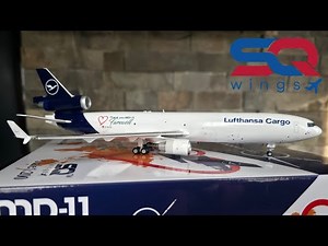 SQ Wings Lufthansa MD-11 1:200 Unboxing & Review | Premium Die-Cast Model