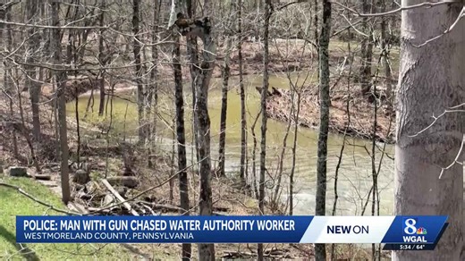 Pennsylvania man accused of chasing water authority employee with a gun