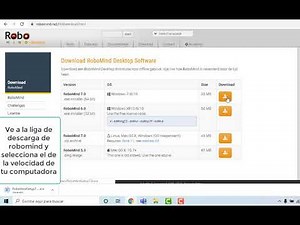 Cómo instalar robomind en windows