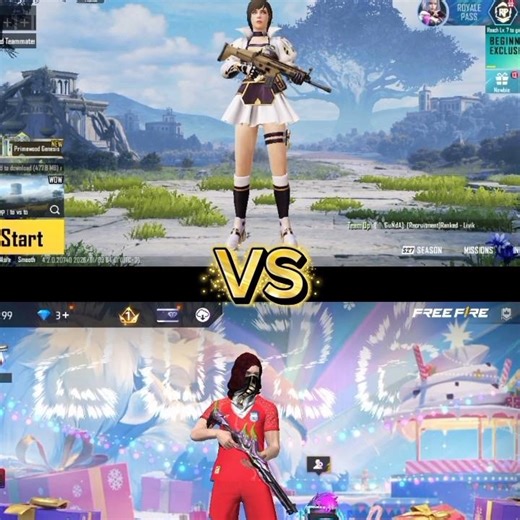 FREE FIRE বেস্ট নাকি PUBG বেস্ট FREE FIRE VS PUBG