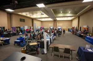 Curious How 700 Attendees and 80 Employers Fill a Room? Watch the Timelapse!👇 #CareerFair #cbcollege #timelapse | Columbia Basin College