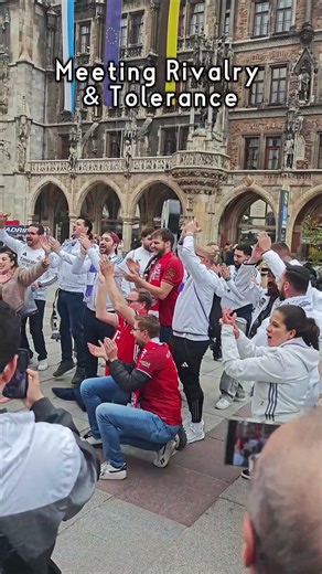 Real Madrid's fans in Munich