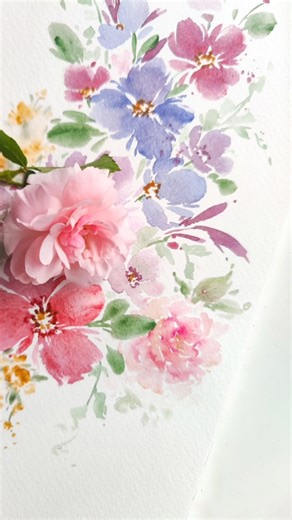 ✨Save this for later✨ Filbert Brush Rose Tutorial. - #watercolorrose #howtopaintarose #watercolortutorial #claricegomesdesigns #learnwatercolor | Clarice Gomes Designs